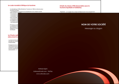 exemple depliant 2 volets  4 pages  web design texture contexture structure MFLUOO94813