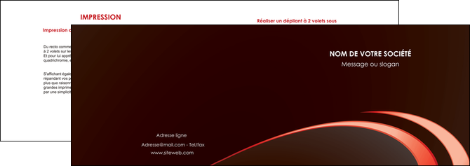 personnaliser maquette depliant 2 volets  4 pages  web design texture contexture structure MFLUOO94817