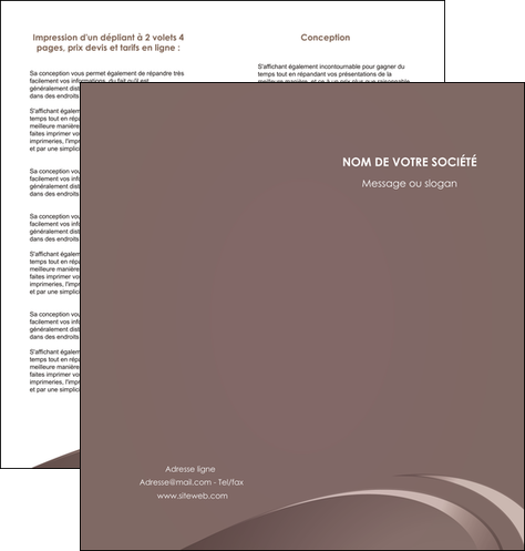 impression depliant 2 volets  4 pages  web design texture contexture structure MIDLU94853