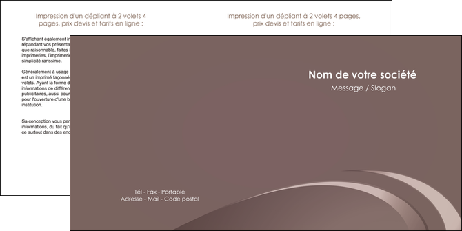imprimer depliant 2 volets  4 pages  web design texture contexture structure MIDLU94855