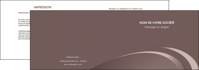 imprimerie depliant 2 volets  4 pages  web design texture contexture structure MIDLU94869