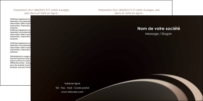 modele en ligne depliant 2 volets  4 pages  web design texture contexture structure MIDBE95031