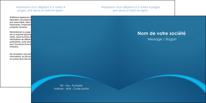 maquette en ligne a personnaliser depliant 2 volets  4 pages  web design texture contexture structure MFLUOO95099