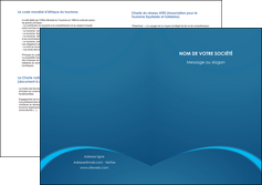 faire depliant 2 volets  4 pages  web design texture contexture structure MFLUOO95109