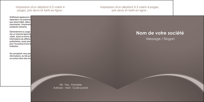 imprimer depliant 2 volets  4 pages  web design texture contexture structure MIDLU95255