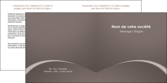 imprimer depliant 2 volets  4 pages  web design texture contexture structure MIDLU95255