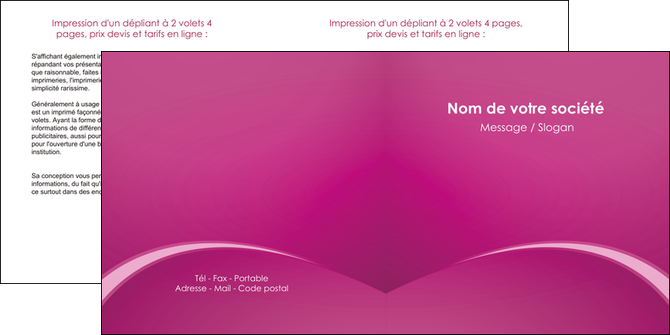 cree depliant 2 volets  4 pages  web design texture contexture structure MFLUOO95307