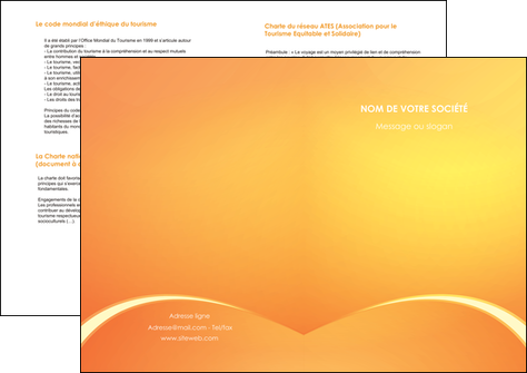 faire depliant 2 volets  4 pages  telephonie texture contexture structure MID95421