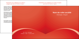 personnaliser maquette depliant 2 volets  4 pages  web design texture contexture structure MIDLU95515