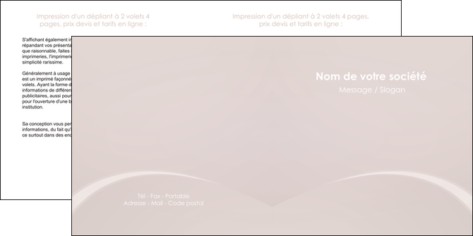impression depliant 2 volets  4 pages  web design texture contexture structure MFLUOO95567