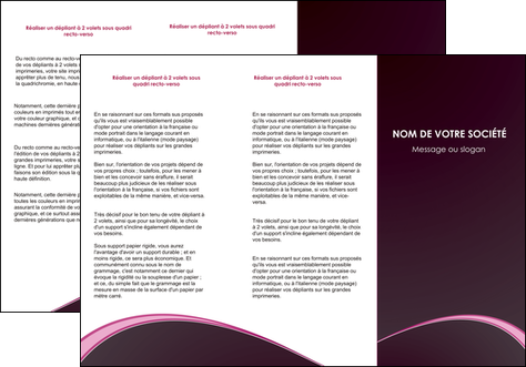 faire modele a imprimer depliant 3 volets  6 pages  reseaux texture contexture structure MIDLU95719
