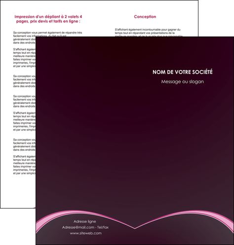 faire depliant 2 volets  4 pages  reseaux texture contexture structure MIDLU95721