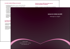 realiser depliant 2 volets  4 pages  reseaux texture contexture structure MIDLU95733