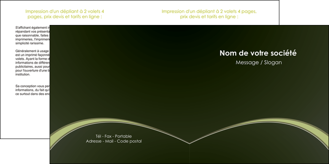 personnaliser modele de depliant 2 volets  4 pages  web design texture contexture structure MIDLU95775