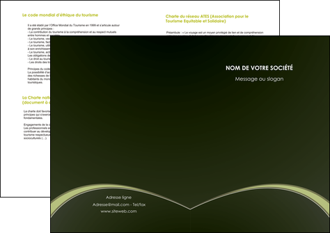 realiser depliant 2 volets  4 pages  web design texture contexture structure MIDLU95785
