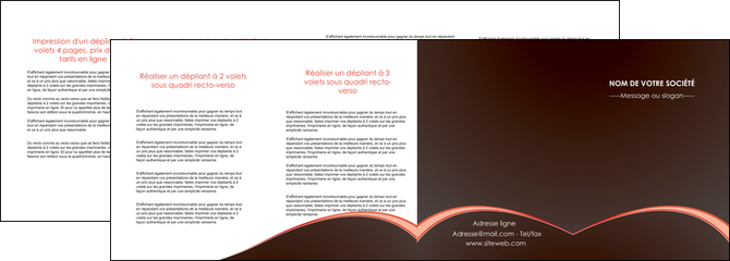 faire modele a imprimer depliant 4 volets  8 pages  texture contexture structure MIDBE95963