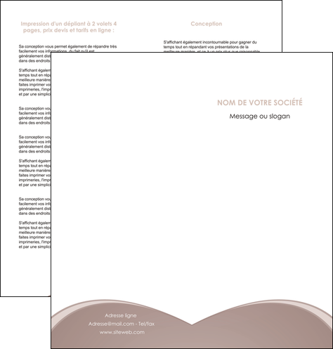 personnaliser maquette depliant 2 volets  4 pages  texture contexture structure MIDLU95981