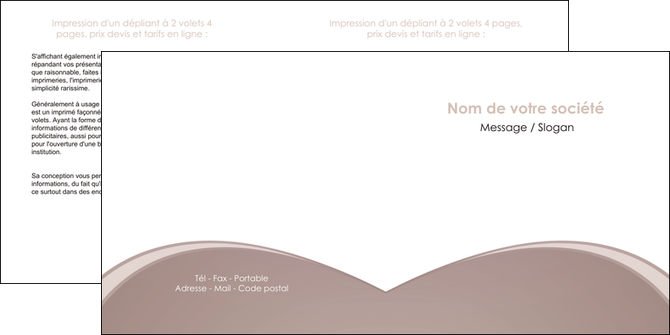 creation graphique en ligne depliant 2 volets  4 pages  texture contexture structure MFLUOO95983
