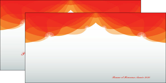 creer modele en ligne depliant 2 volets  4 pages  best meilleur voeux 2020 abstract art MIDBE97469